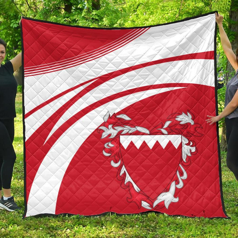 Bahrain Coat Of Arms Premium Quilt Cricket RLT8