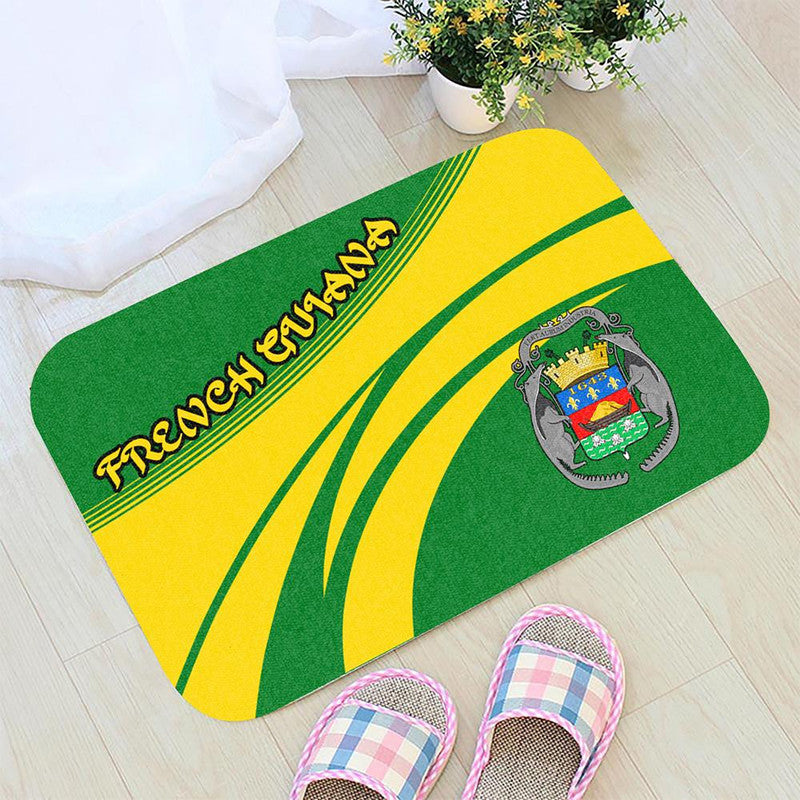 French Guiana Coat Of Arms Door Mat Cricket RLT8
