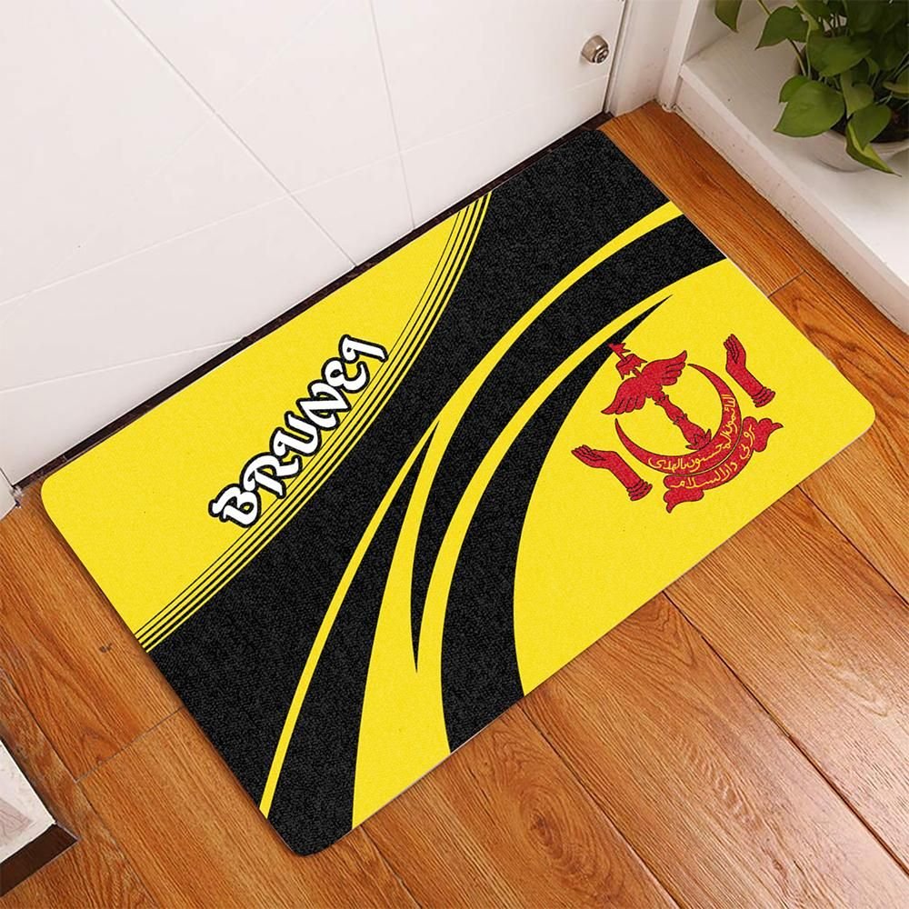 Brunei Coat Of Arms Door Mat Cricket RLT7