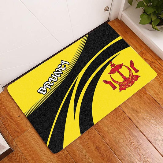 Brunei Coat Of Arms Door Mat Cricket RLT7