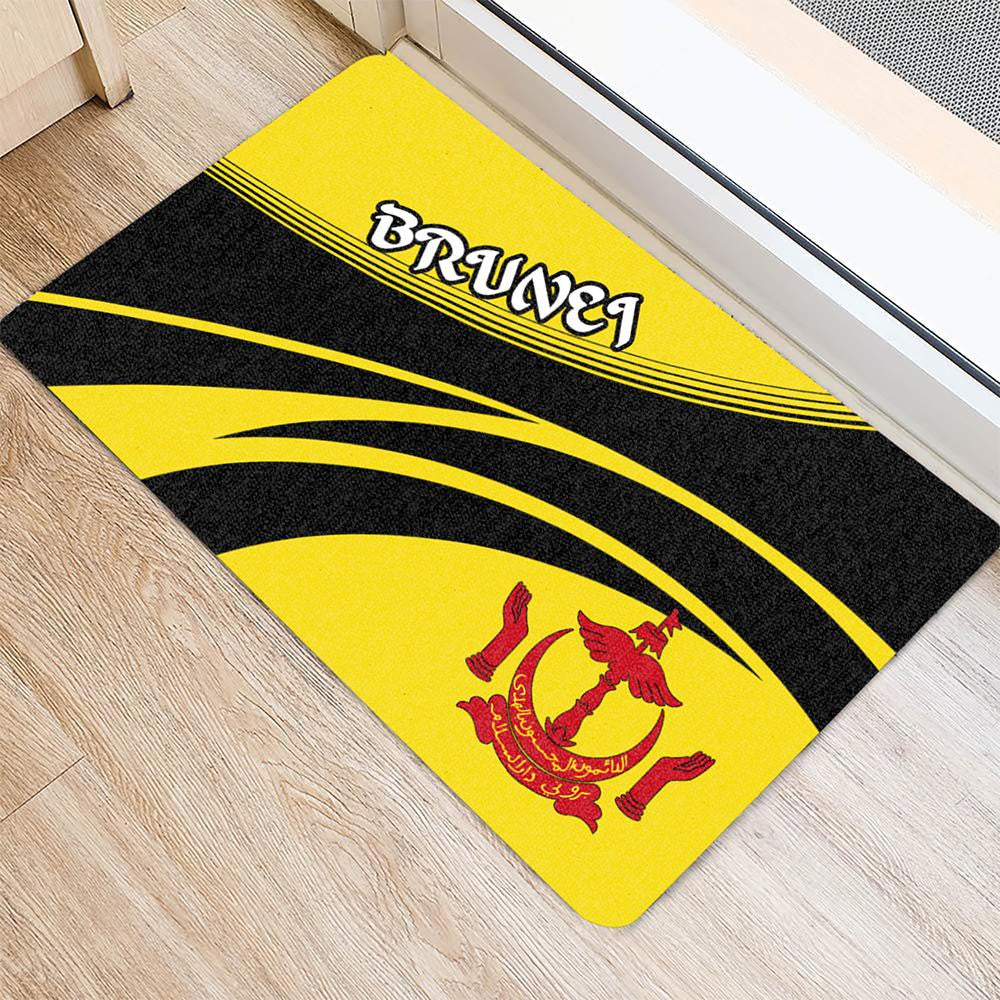 Brunei Coat Of Arms Door Mat Cricket RLT7