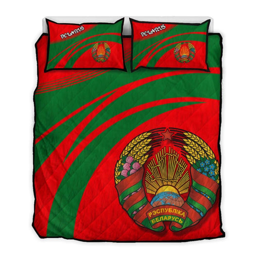 Belarus Coat Of Arms Quilt Bed Set Cricket RLT6