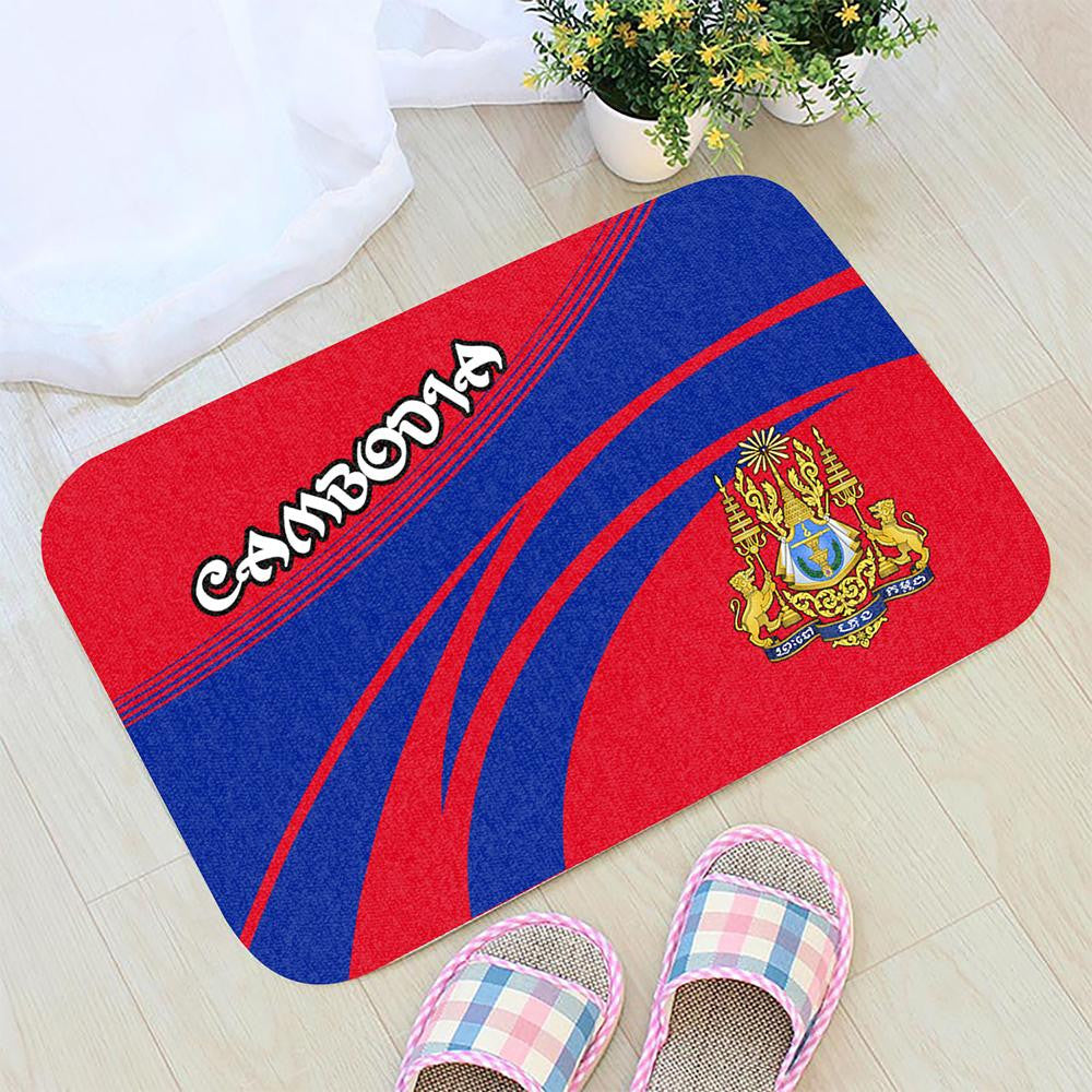 Cambodia Coat Of Arms Door Mat Cricket RLT7