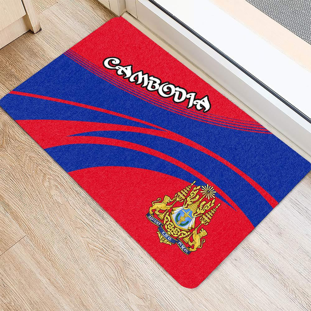 Cambodia Coat Of Arms Door Mat Cricket RLT7