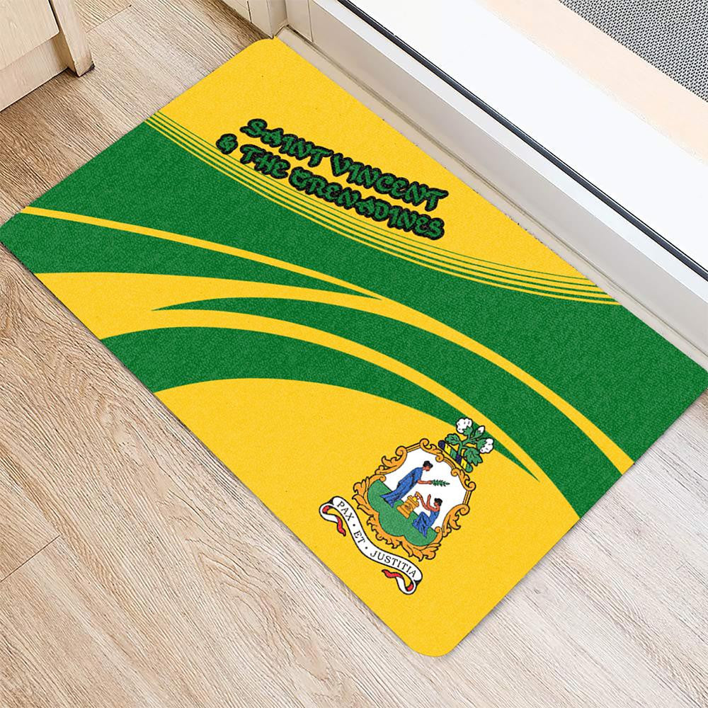 Saint Vincent and the Grenadines Coat Of Arms Door Mat Cricket RLT13