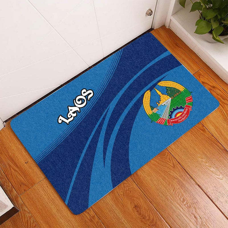 Laos Coat Of Arms Door Mat Cricket RLT8