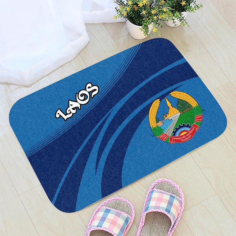 Laos Coat Of Arms Door Mat Cricket RLT8