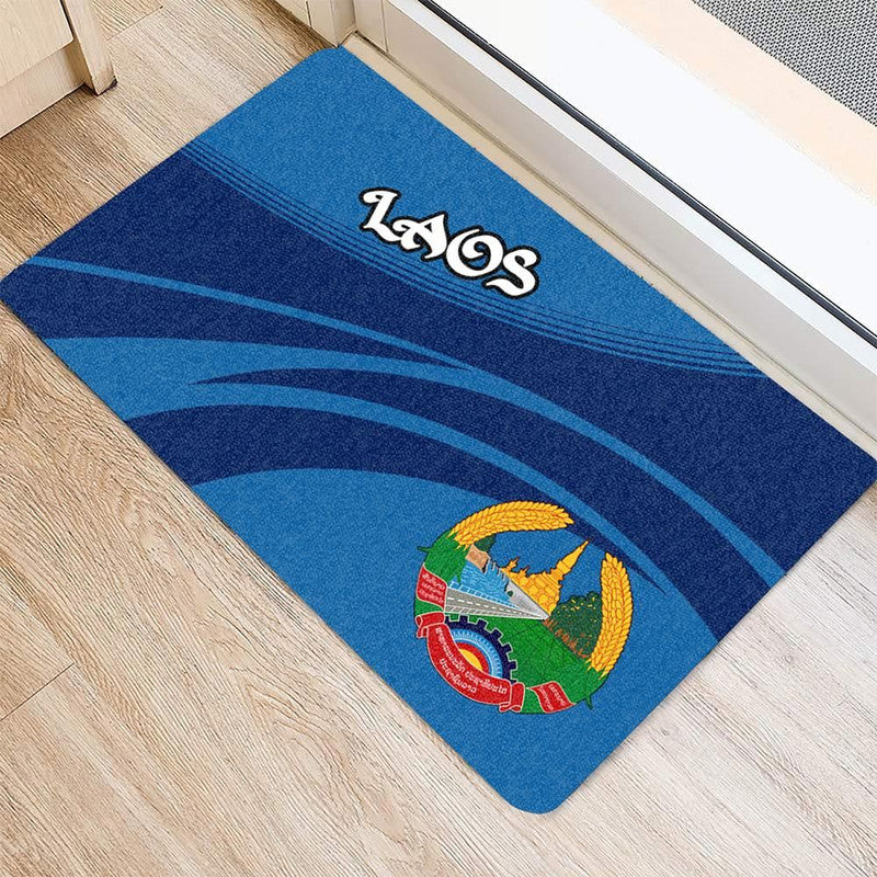 Laos Coat Of Arms Door Mat Cricket RLT8