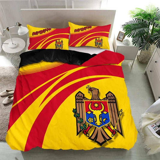 Moldova Coat Of Arms Bedding Set CricketW RLT13