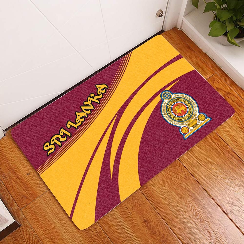 Sri Lanka Coat Of Arms Door Mat Cricket RLT7