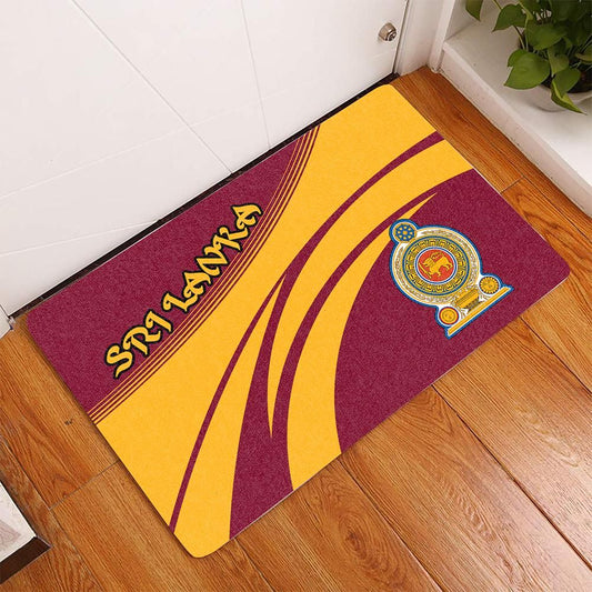 Sri Lanka Coat Of Arms Door Mat Cricket RLT7
