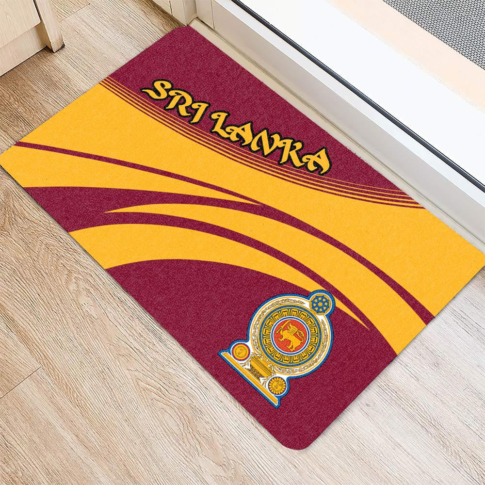 Sri Lanka Coat Of Arms Door Mat Cricket RLT7