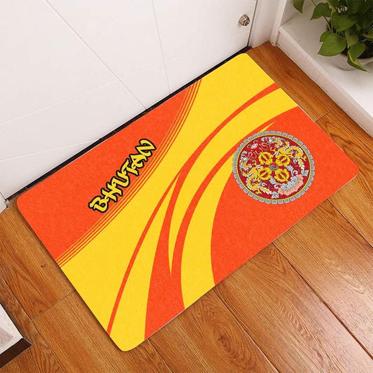Bhutan Coat Of Arms Door Mat Cricket RLT6