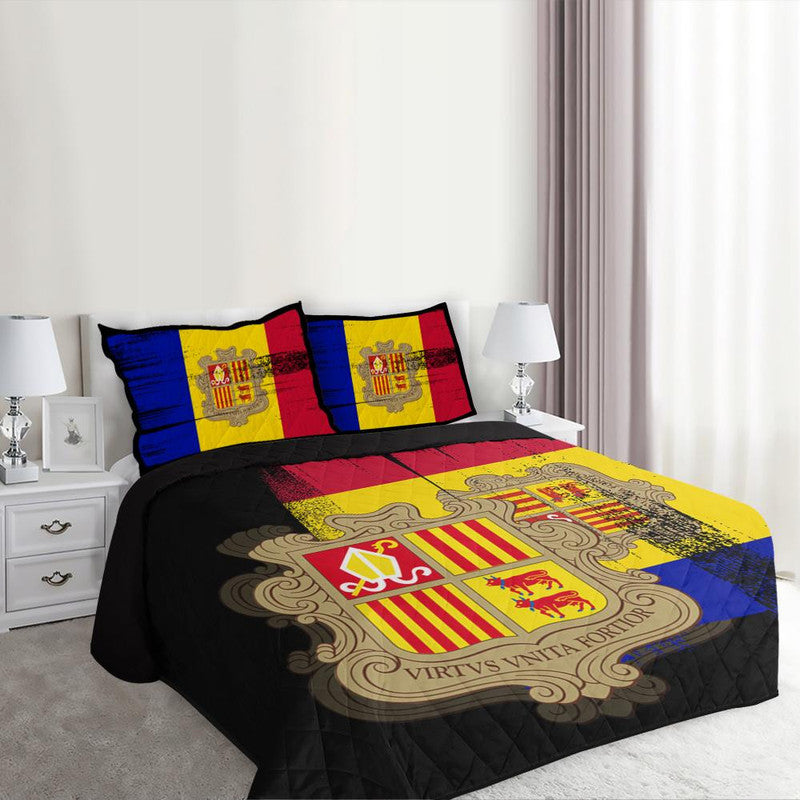 Andorra Flag Quilt Bed Set Flag Style 4 RLT8