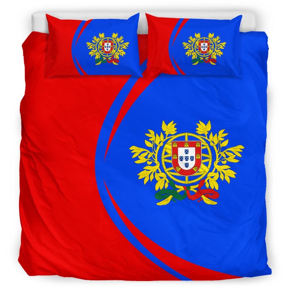 Portugal Flag Coat Of Arms Bedding Set Circle RLT7