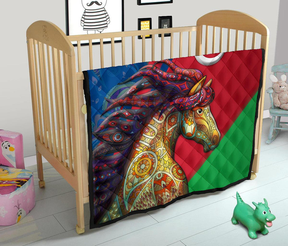 Azerbaijan Pride and Heritage Premium Quilt - Happy Independence Day RLT8