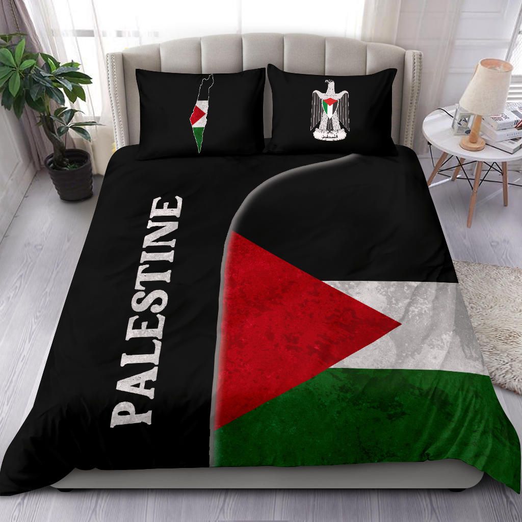 Palestine Flag Bedding Set Coat Of Arms RLT13