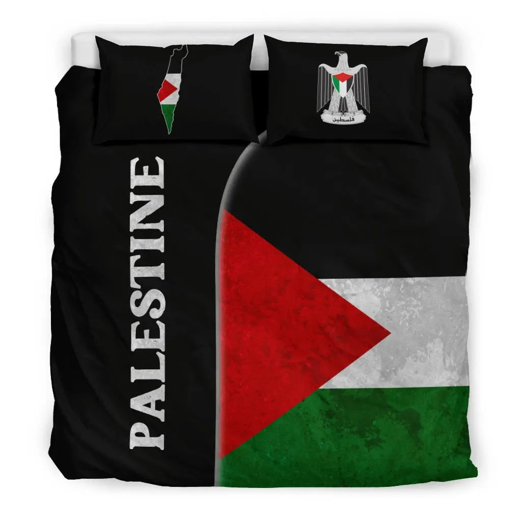 Palestine Flag Bedding Set Coat Of Arms RLT13