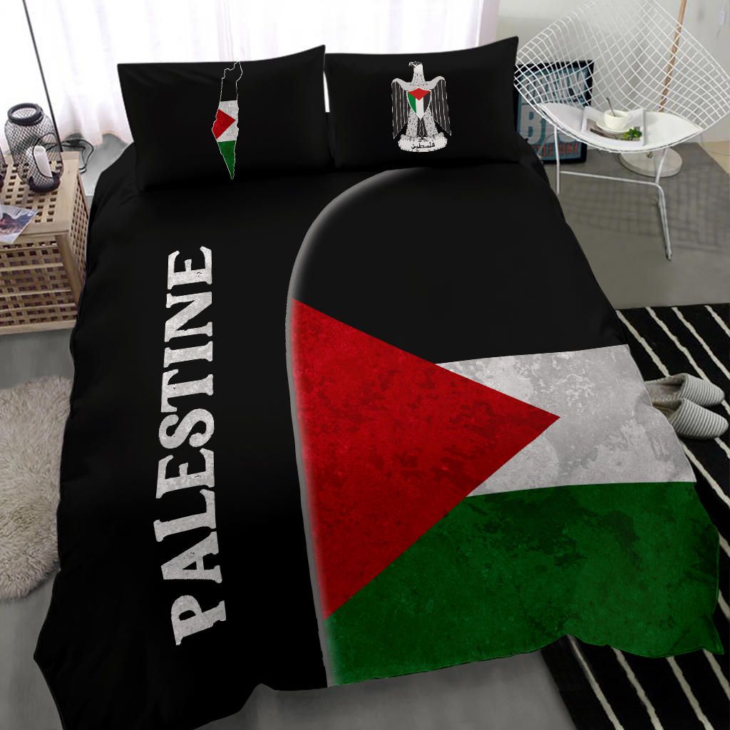 Palestine Flag Bedding Set Coat Of Arms RLT13