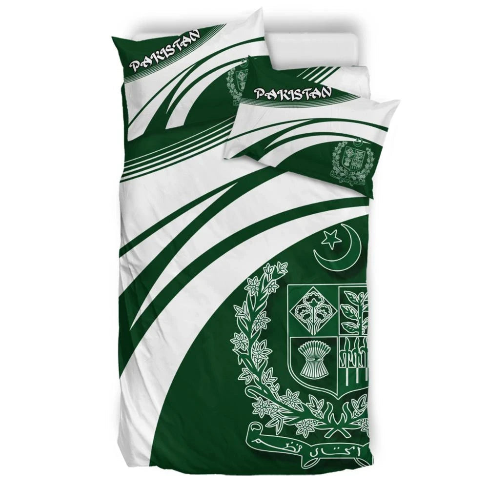 Pakistan Coat Of Arms Bedding Set Cricket RLT13