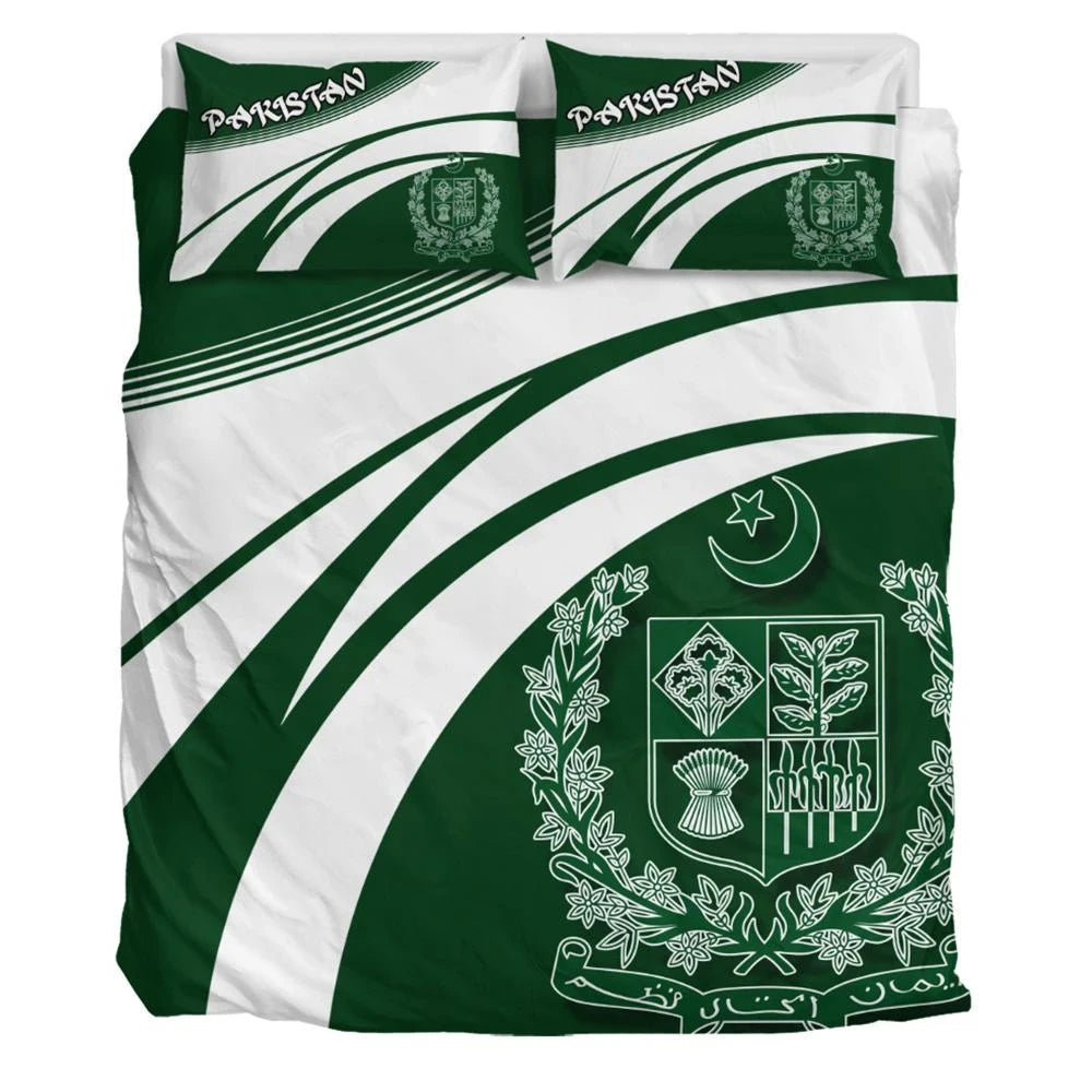 Pakistan Coat Of Arms Bedding Set Cricket RLT13