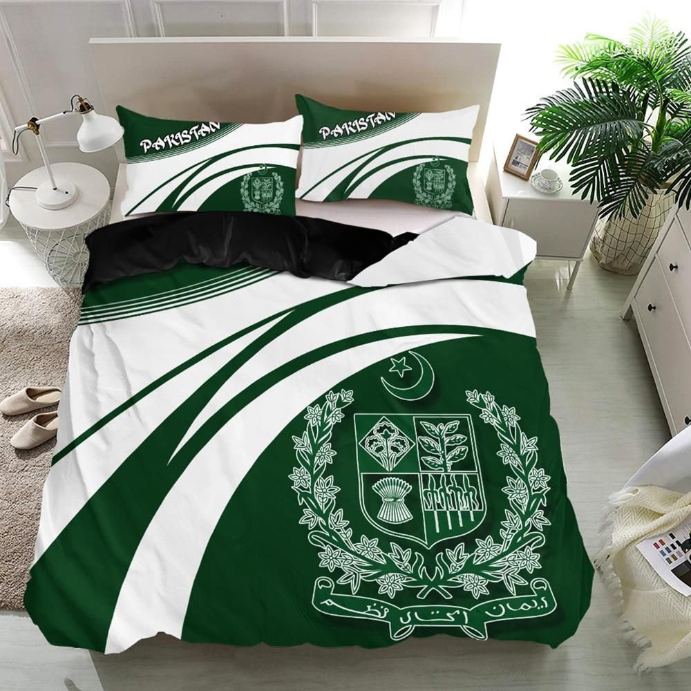 Pakistan Coat Of Arms Bedding Set Cricket RLT13