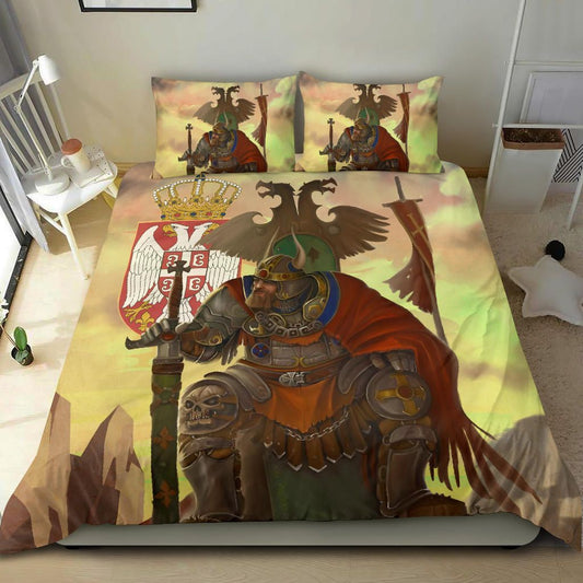 Serbia Bedding Set Serbian Warrior RLT7