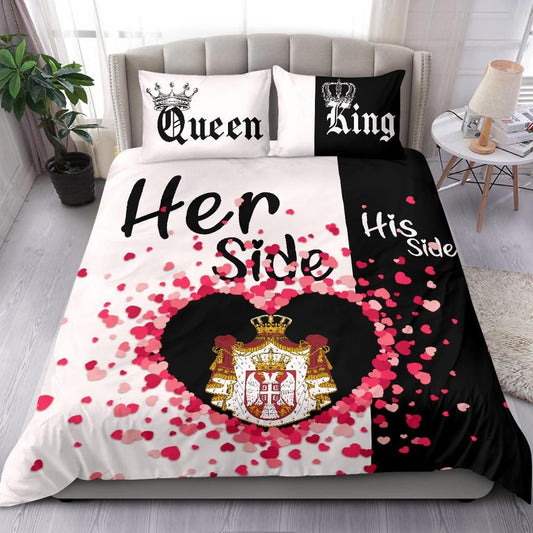 Serbia Bedding Set Couple King/Queen Her Side/His Side RLT7