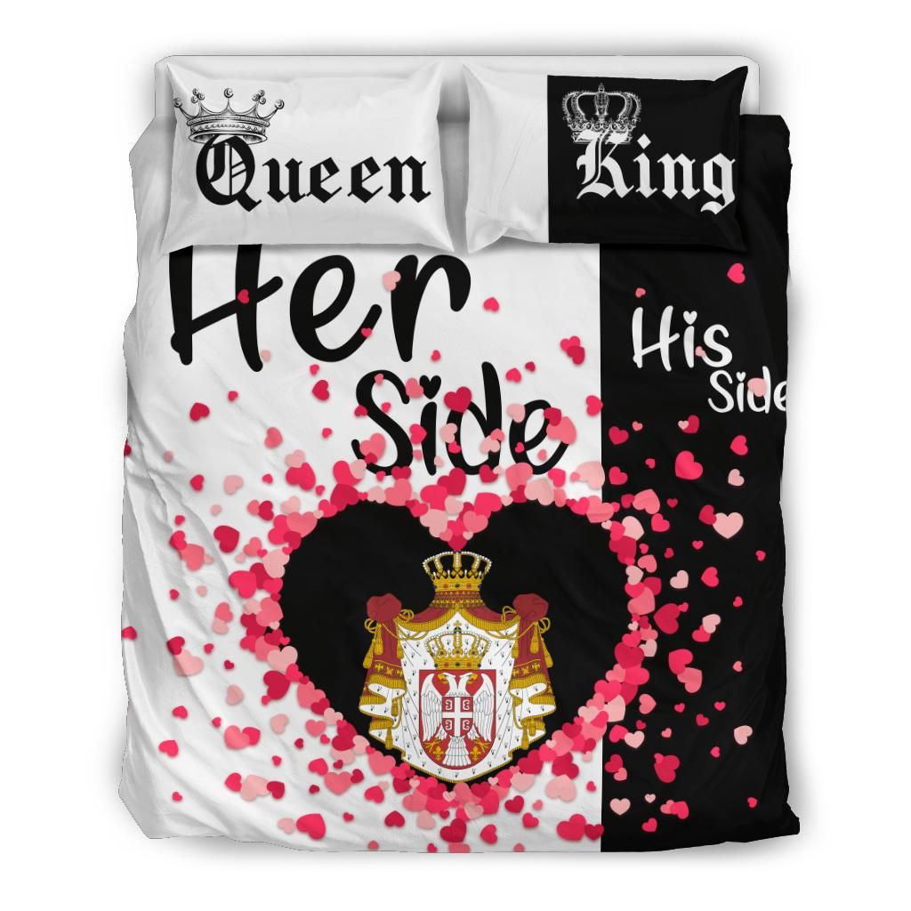 Serbia Bedding Set Couple King/Queen Her Side/His Side RLT7