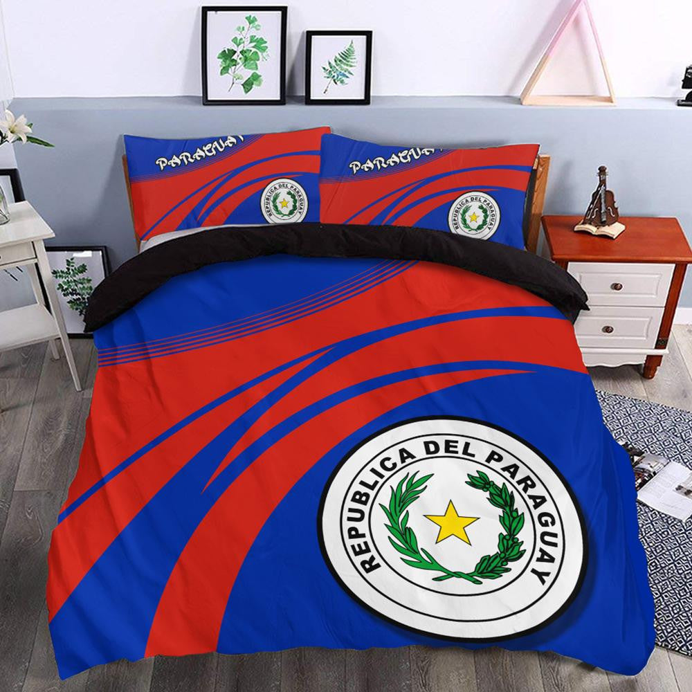 Paraguay Coat Of Arms Bedding Set Cricket RLT7