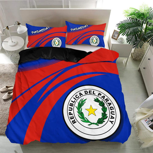 Paraguay Coat Of Arms Bedding Set Cricket RLT7