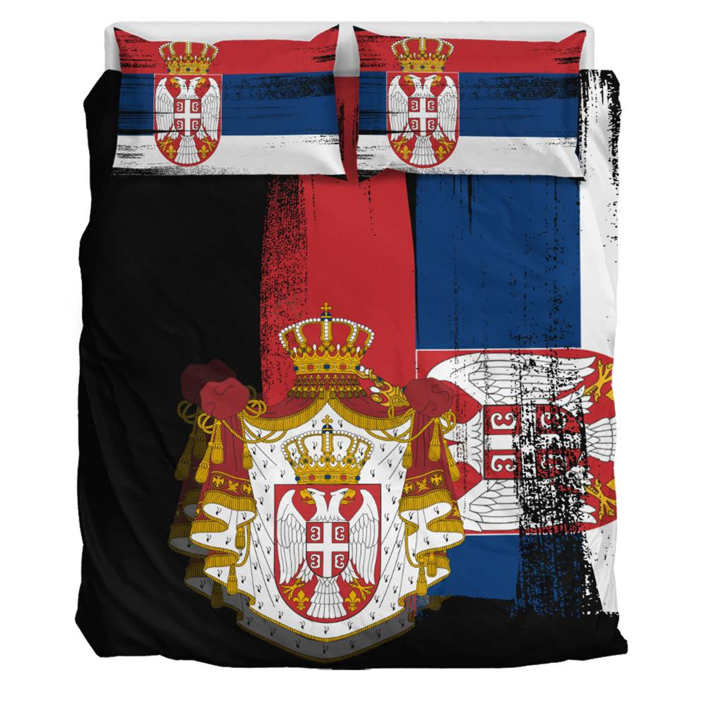Serbia Flag Bedding Set Flag Style RLT7
