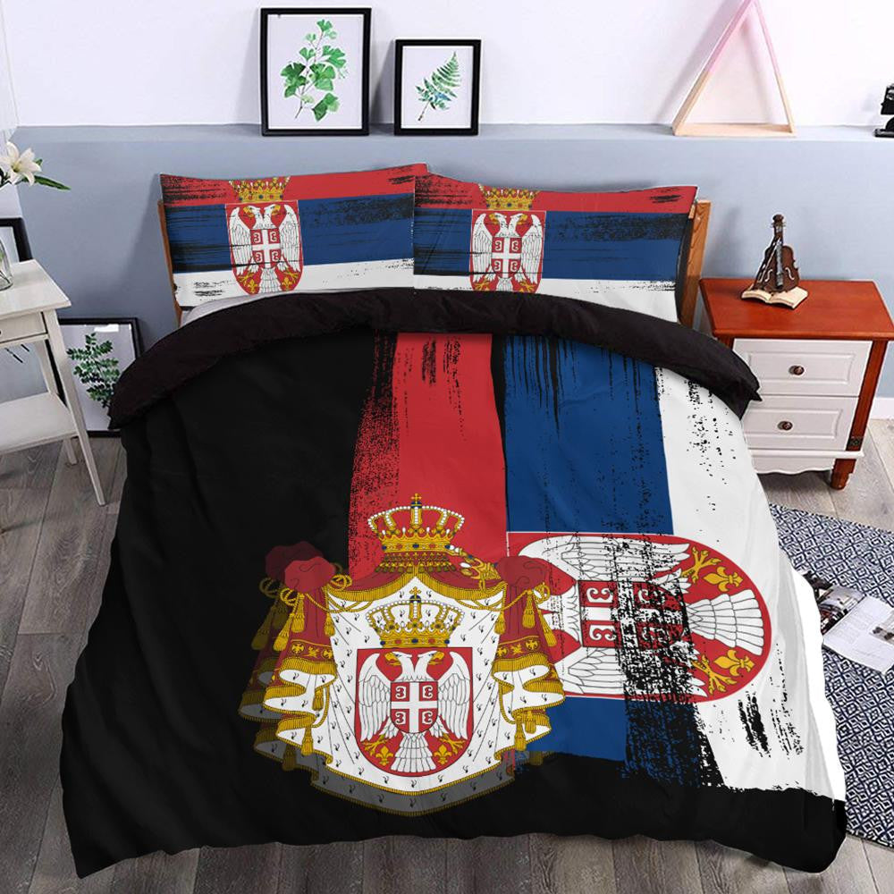 Serbia Flag Bedding Set Flag Style RLT7