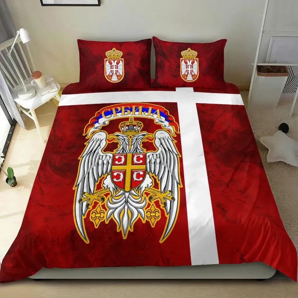 Serbia Bedding Set Best Serbian Eagle Tattoo RLT7