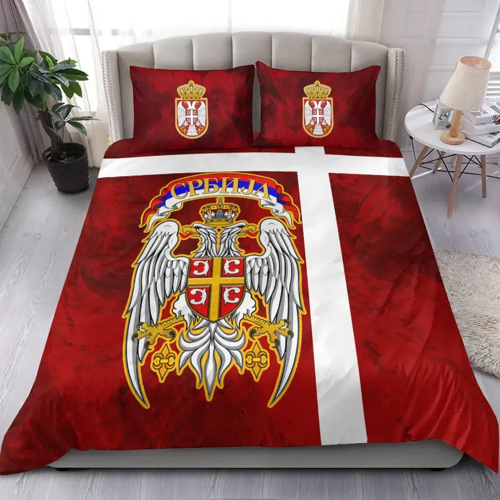 Serbia Bedding Set Best Serbian Eagle Tattoo RLT7