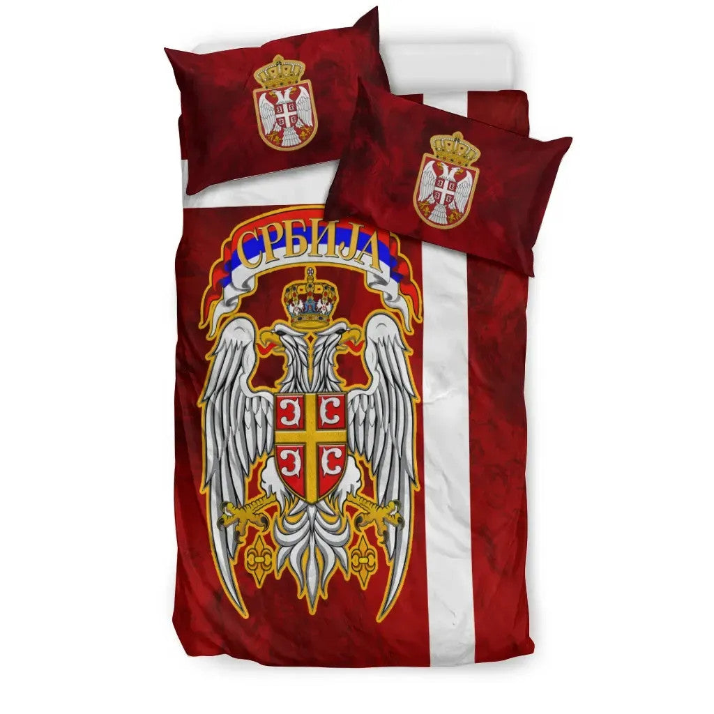 Serbia Bedding Set Best Serbian Eagle Tattoo RLT7