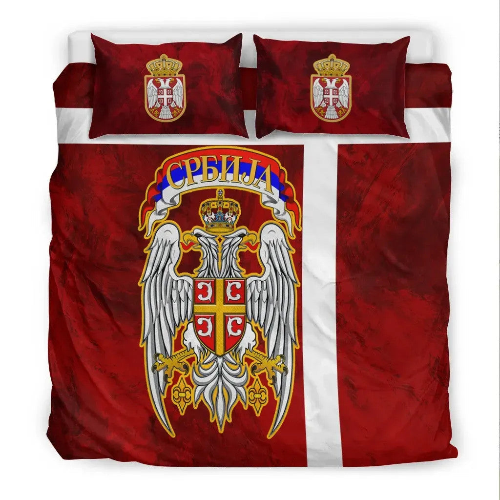 Serbia Bedding Set Best Serbian Eagle Tattoo RLT7