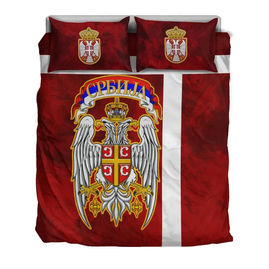 Serbia Bedding Set Best Serbian Eagle Tattoo RLT7