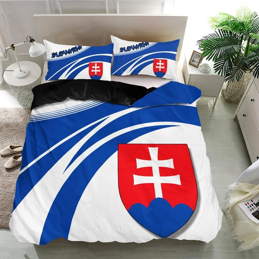 Slovakia Coat Of Arms Bedding Set Cricket RLT13