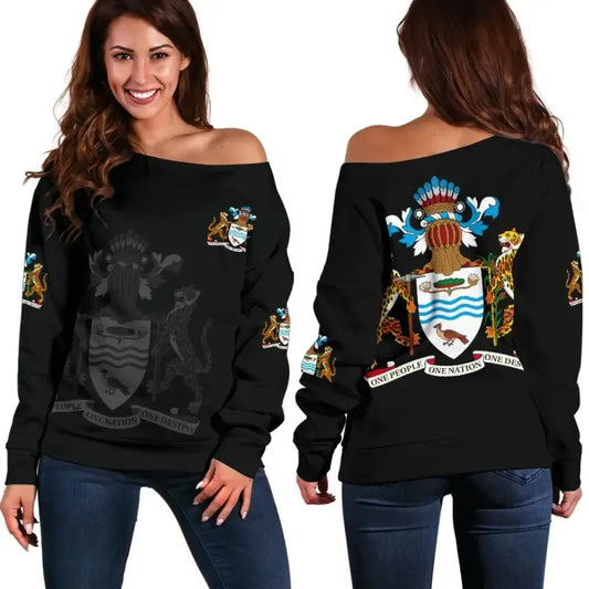 Guyana Womens Off Shoulder Sweater RLT8