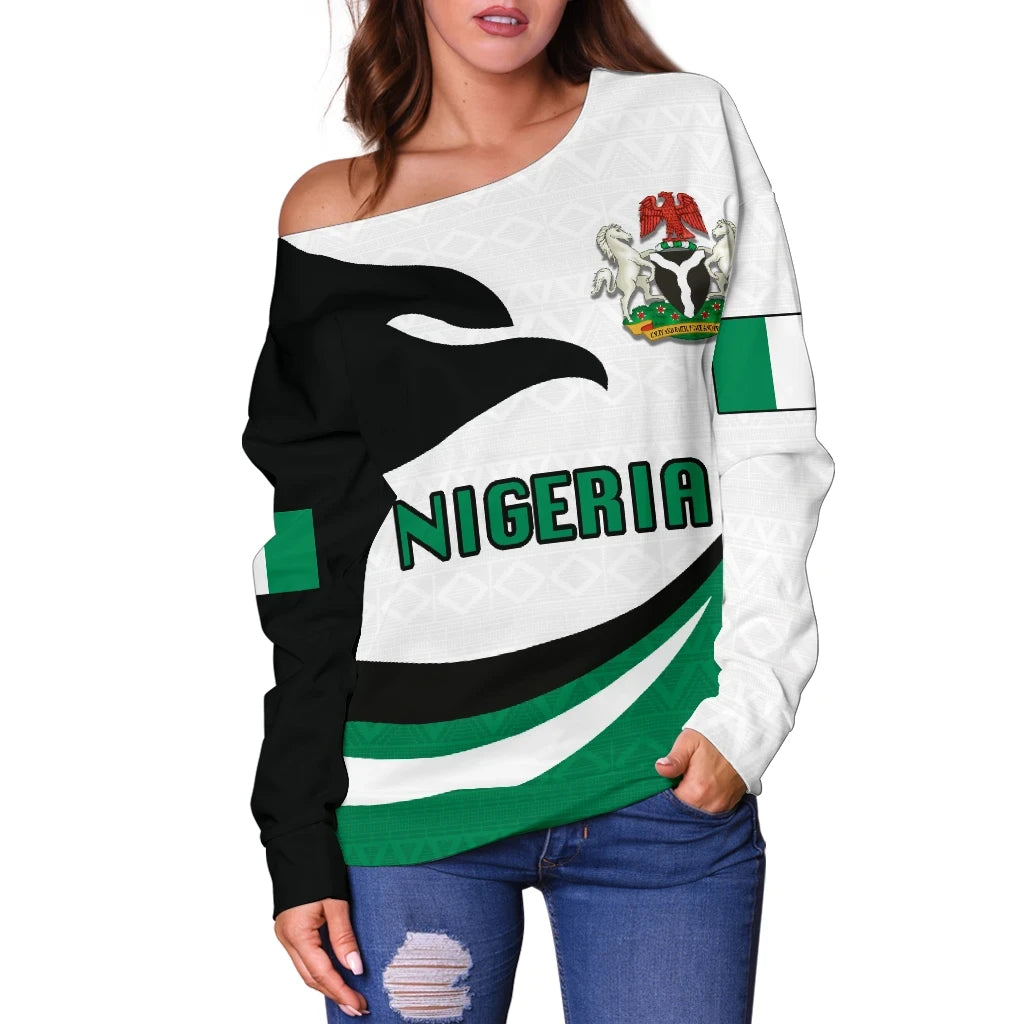 Nigeria Off Shoulder Sweater Proud Version RLT8