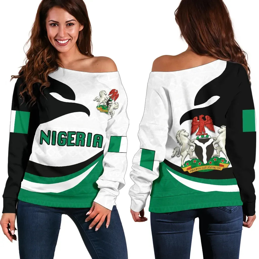 Nigeria Off Shoulder Sweater Proud Version RLT8