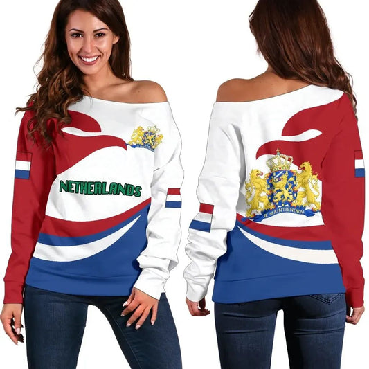 Netherlands Women Off Shoulder Sweater Version RLT7