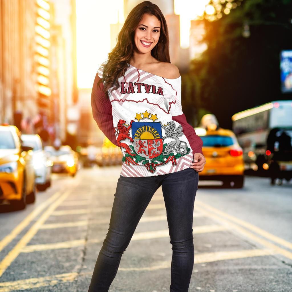 Latvia Off Shoulder Sweater RLT6