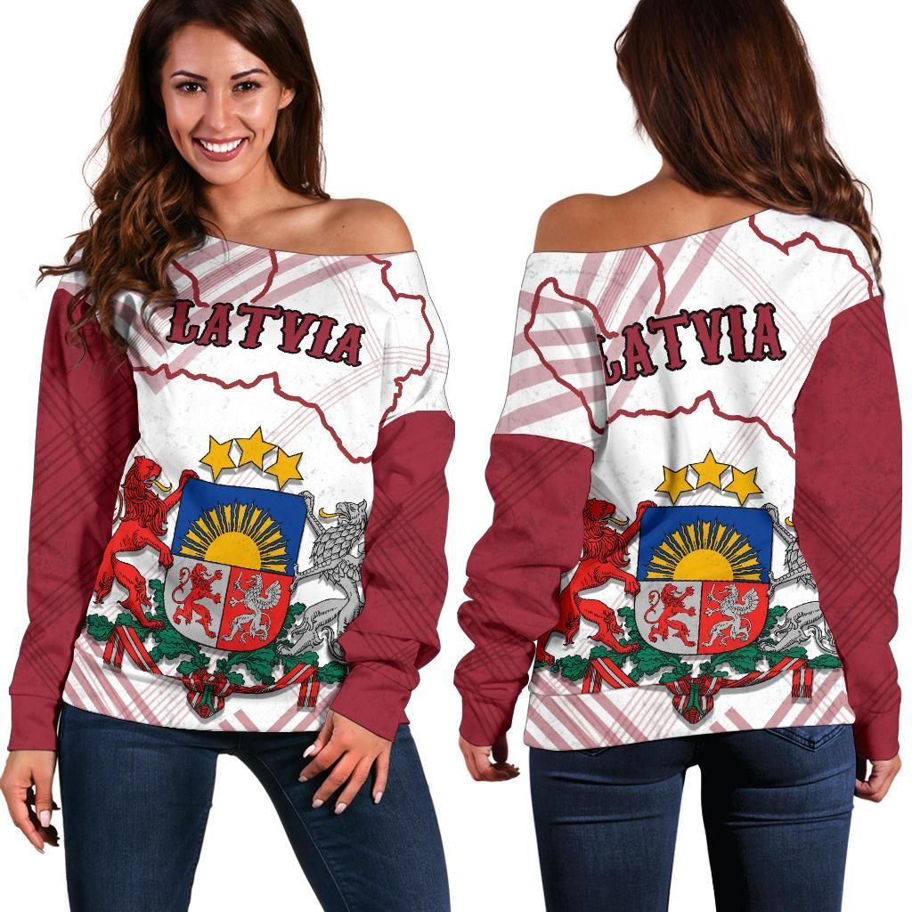 Latvia Off Shoulder Sweater RLT6