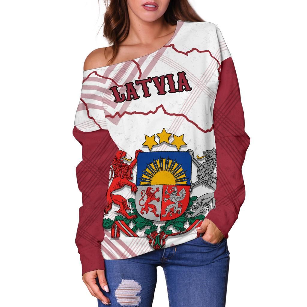 Latvia Off Shoulder Sweater RLT6