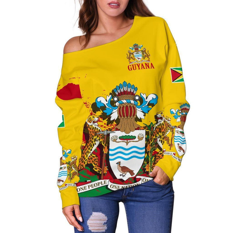 Guyana Special Womens Off Shoulder Sweater RLT8