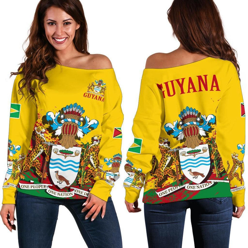 Guyana Special Womens Off Shoulder Sweater RLT8