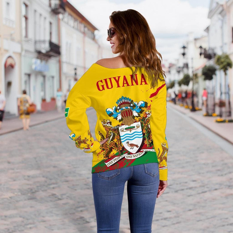 Guyana Special Womens Off Shoulder Sweater RLT8