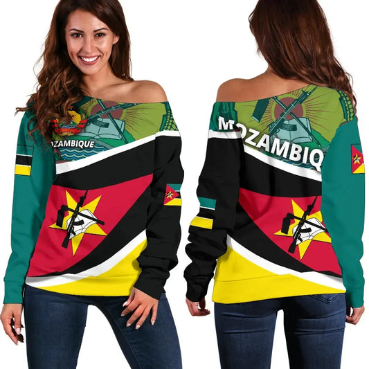 Mozambique Off Shoulder Sweater Road to Hometown RLT7